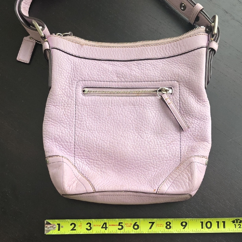 Coach Light Purple Leather Shoulder Bag - Picture 4 of 6